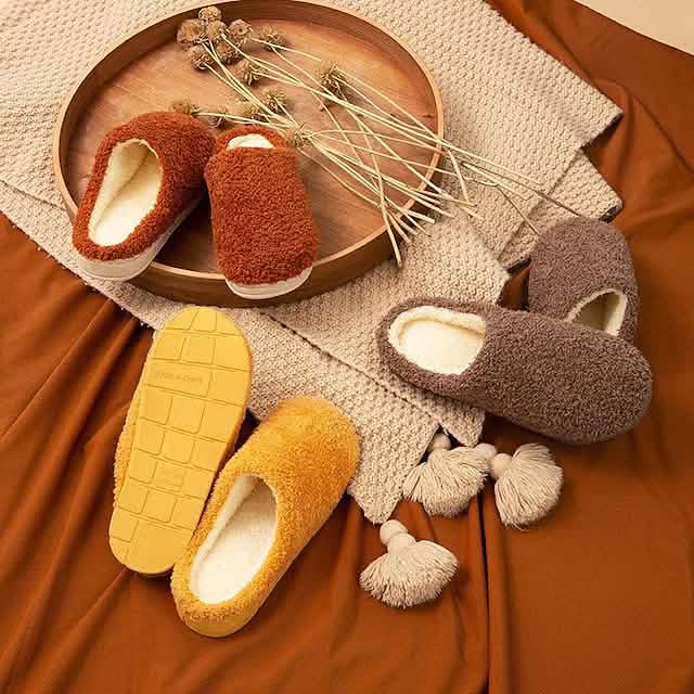 Cozy Anti-Skid Rubber Sole Home Slippers