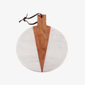 Cupid Marble Wood Round Platter