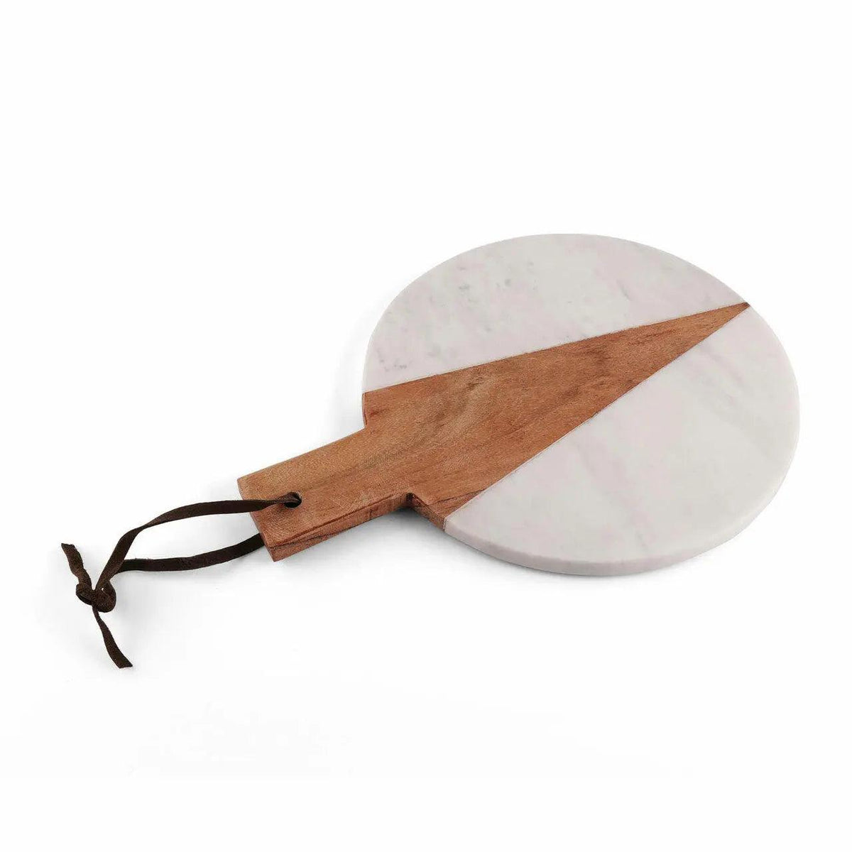 Cupid Marble Wood Round Platter