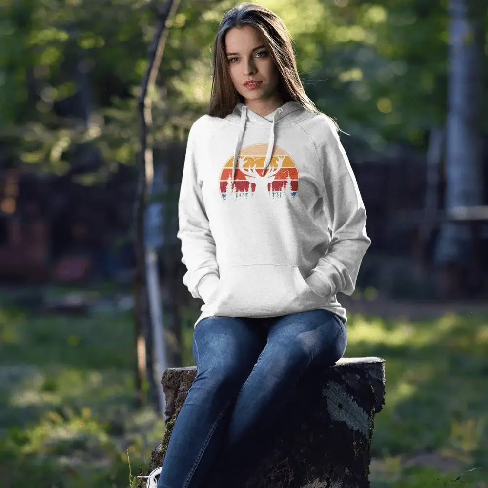Deer Color Women Hoodie