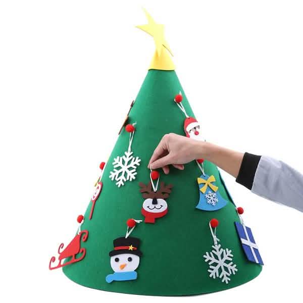 DIY 3D Felt Christmas Tree Upgraded Toddler Christmas Tree