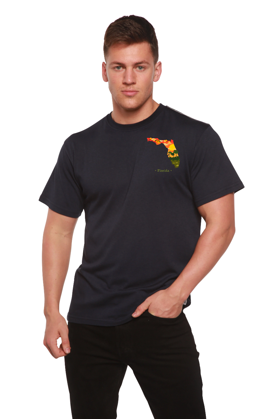 Florida Men's Bamboo Short Sleeve Graphic T-Shirt
