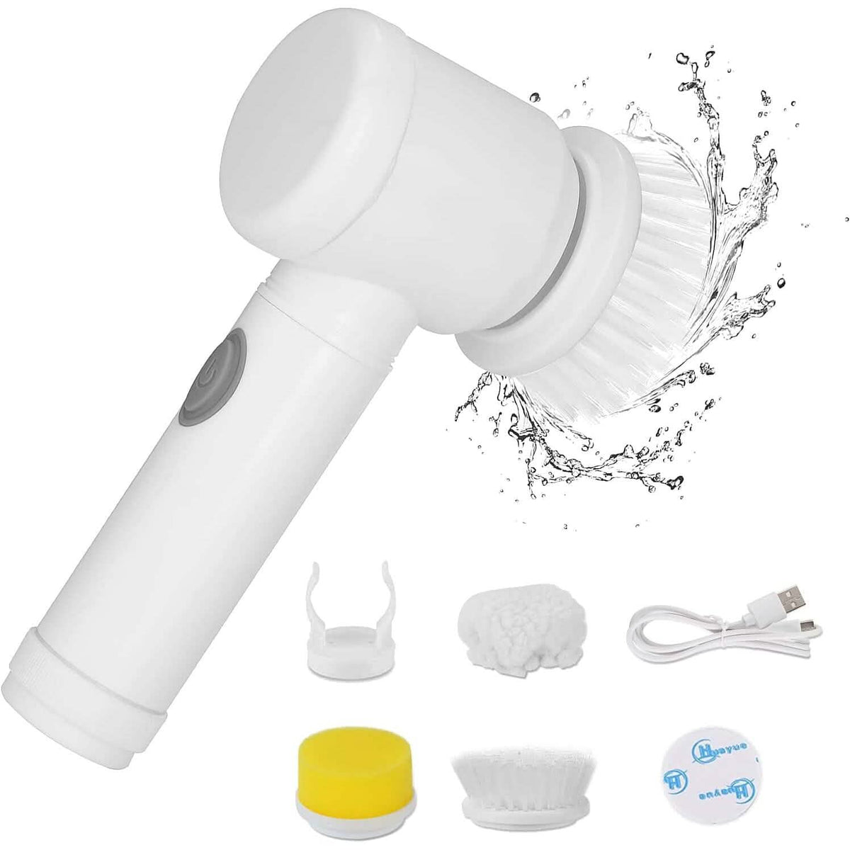 Electric Spin Scrubber Electric Cleaning Brush with 3 Brush Heads