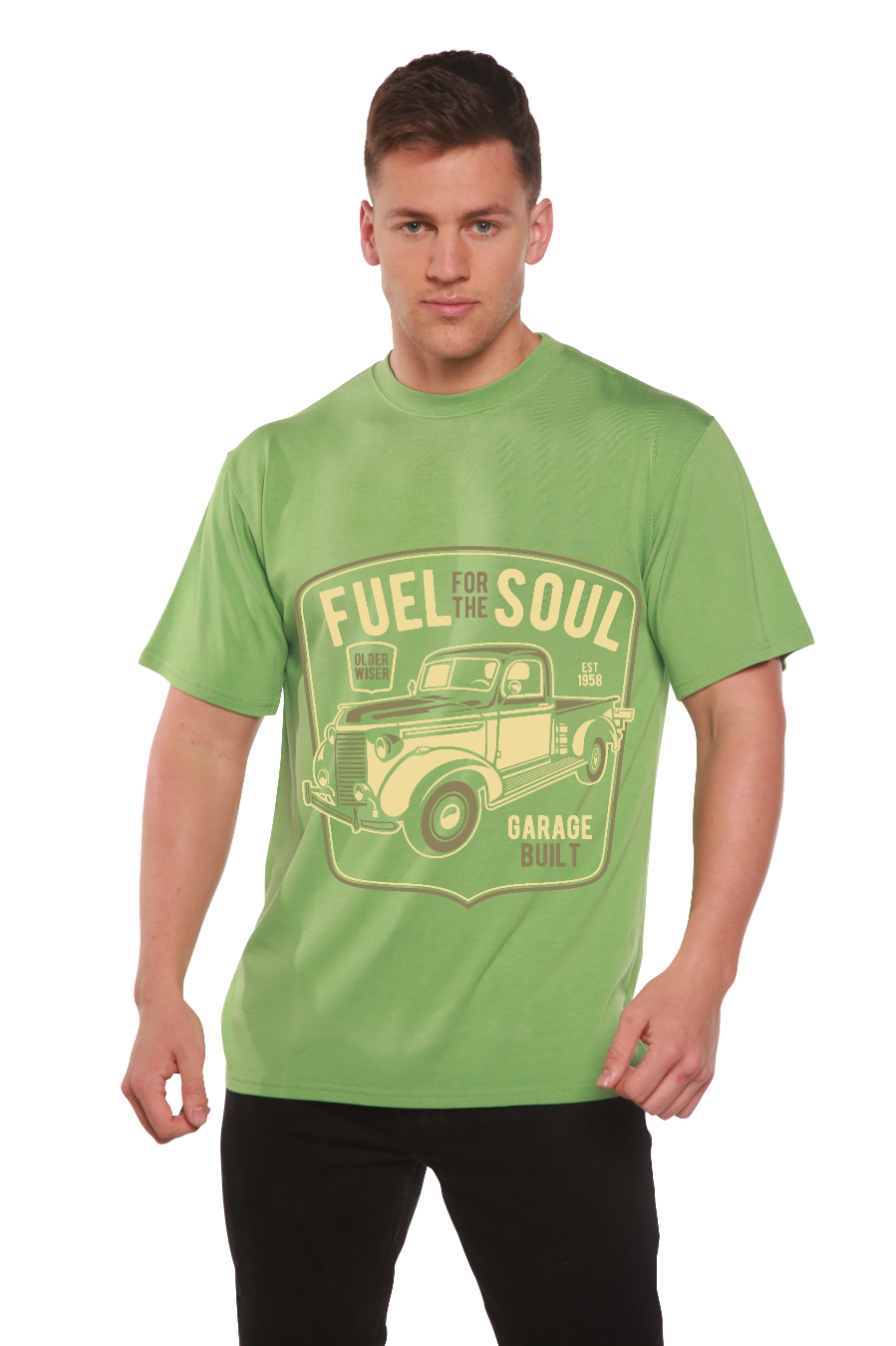 Fuel For The Soul Men's Bamboo Viscose/Organic Cotton Short Sleeve Graphic T-Shirt