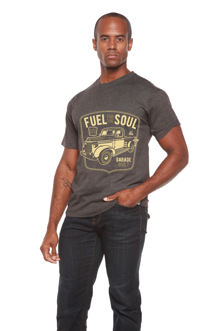 Fuel For The Soul Men's Bamboo Viscose/Organic Cotton Short Sleeve Graphic T-Shirt