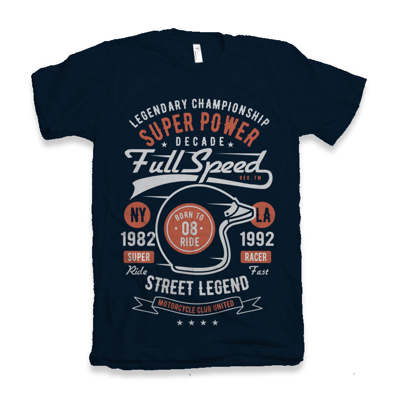 Full Speed Super Men's Bamboo Viscose/Organic Cotton Short Sleeve Graphic T-Shirt