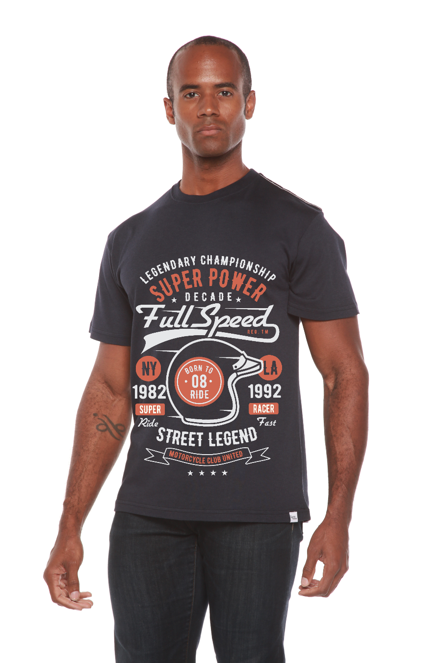 Full Speed Super Men's Bamboo Viscose/Organic Cotton Short Sleeve Graphic T-Shirt
