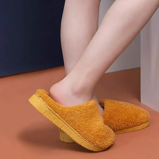 Fuzzy House Slippers Memory Foam Slippers Slip