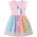 Girl's Cotton Casual Unicorn Dress