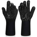 Heat Resistant Grilling Long Silicone Non-Slip Gloves