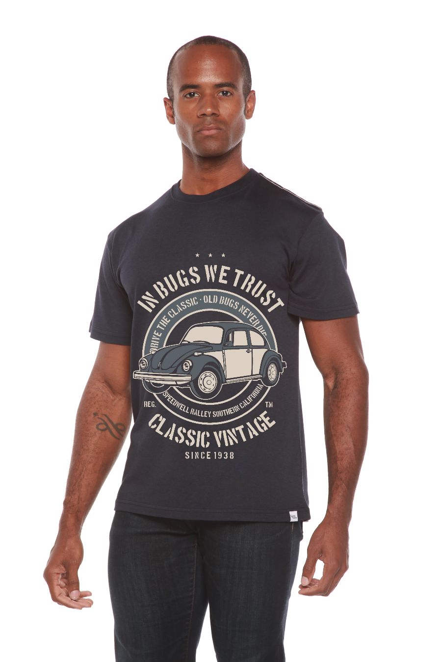 In Bugs We Men's Bamboo Viscose/Organic Cotton Short Sleeve Graphic T-Shirt