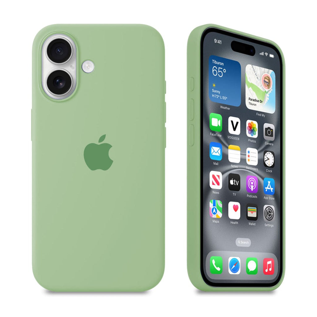 iPhone Silicone Case (Matcha Green)