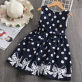 Little Girls' Dress Sundress Polka Dot Casual Lace Trims Print