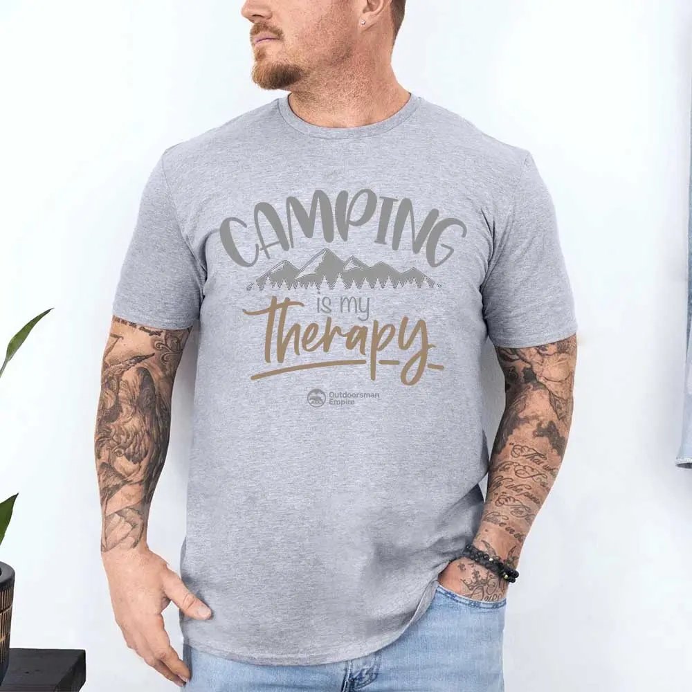 Camping Is My Therapy Man T-Shirt