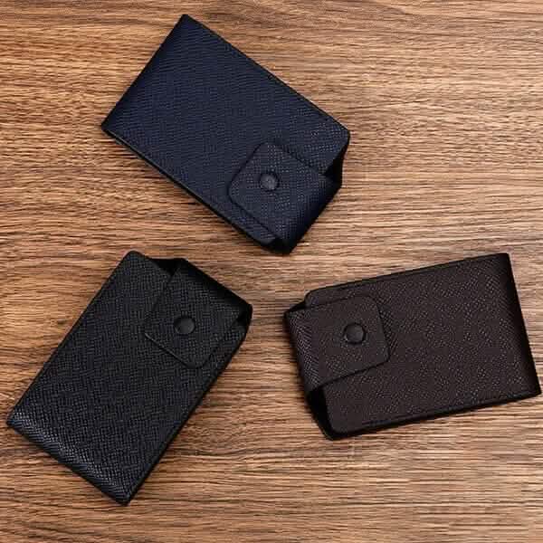 Men Faux Leather 10 Card Slots Coins Bag Wallet
