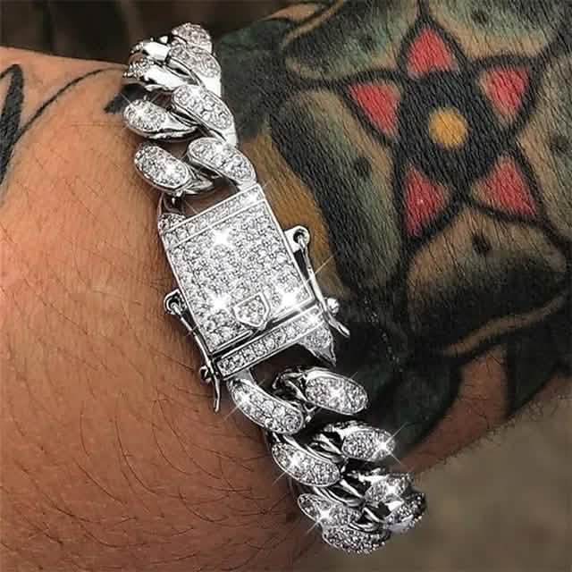 Men's Alloy Metal Bracelet