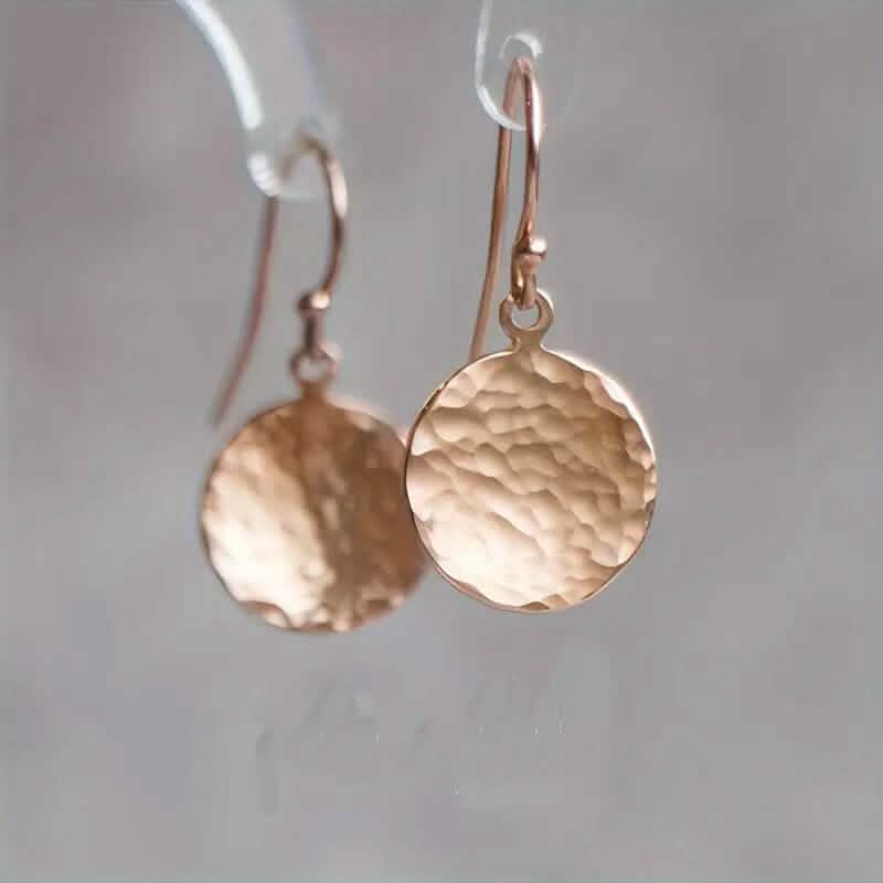 Minimalist Concave and Convex Small Round Earrings