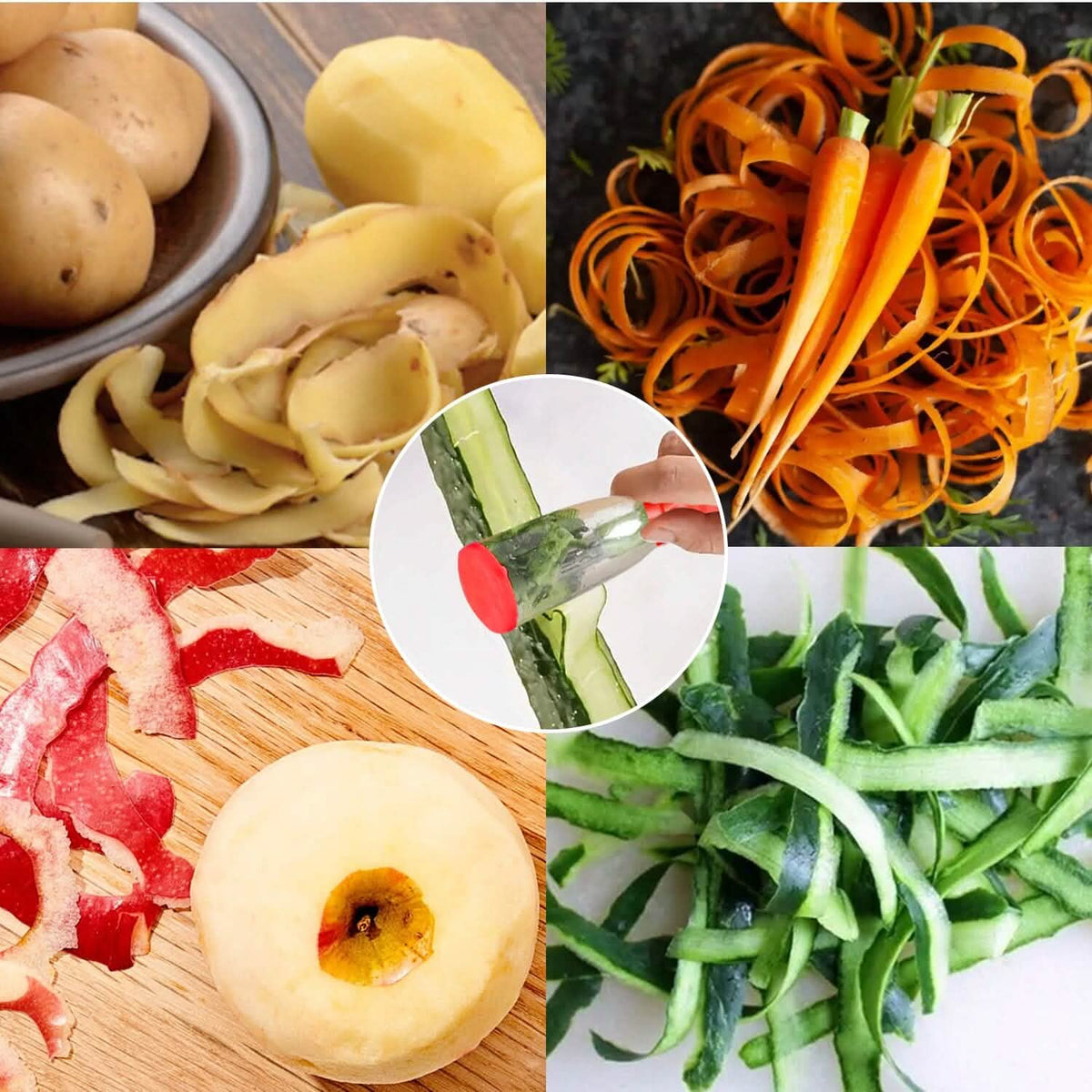 Multifunctional Fruit Vegetable Peeler With Storage Box Tube