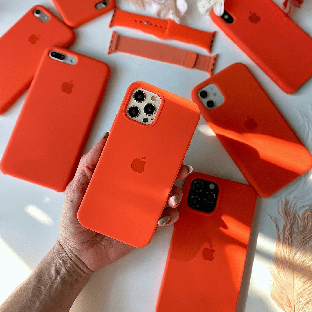 iPhone Silicone Case (Orange)