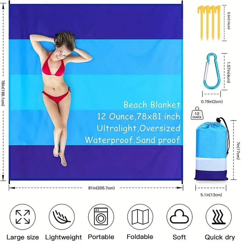 Oversized Waterproof Beach Blanket
