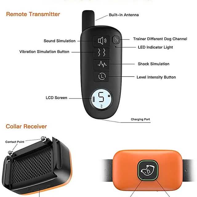 Pet Dog Shock Collar with Remote