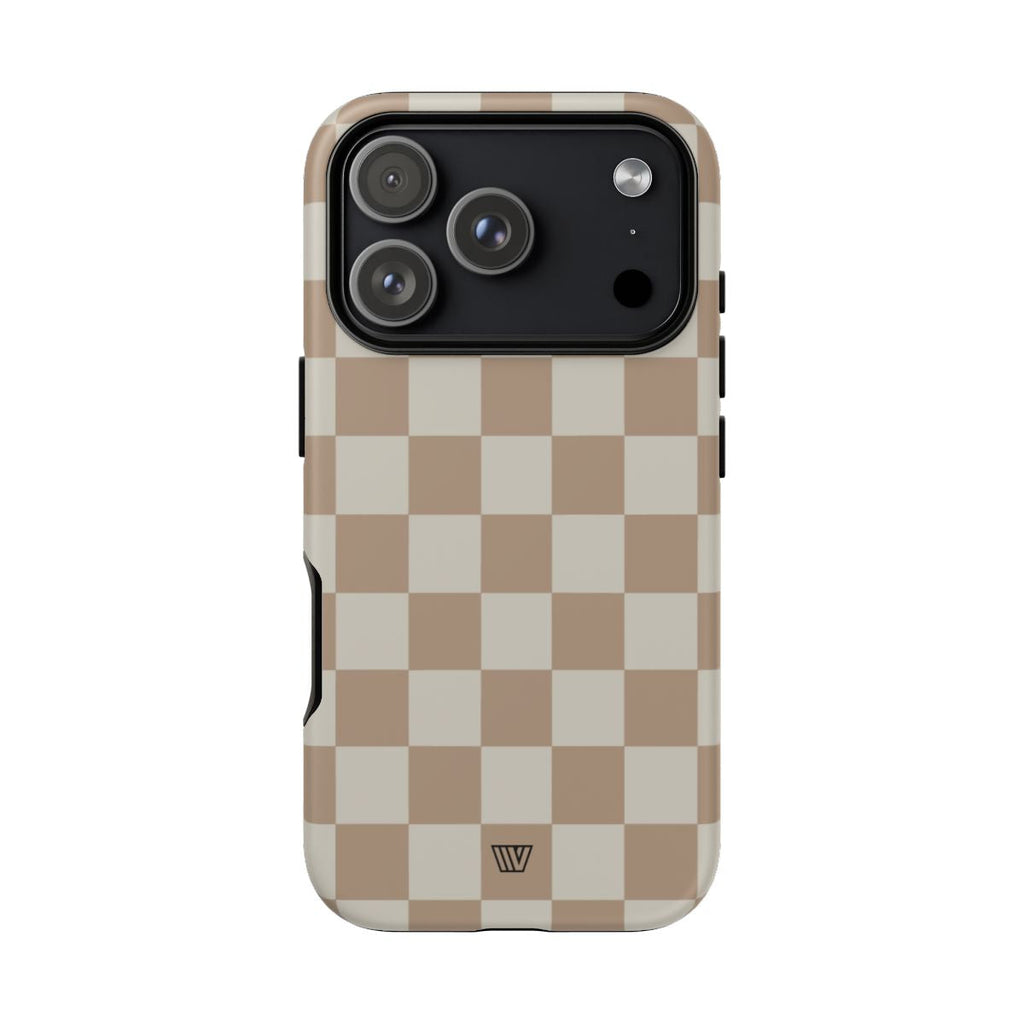 NEUTRAL CHECKERBOARD | Tough Phone Case