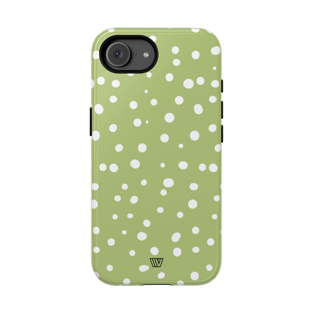 PALE OLIVE DOTS | Tough Phone Case