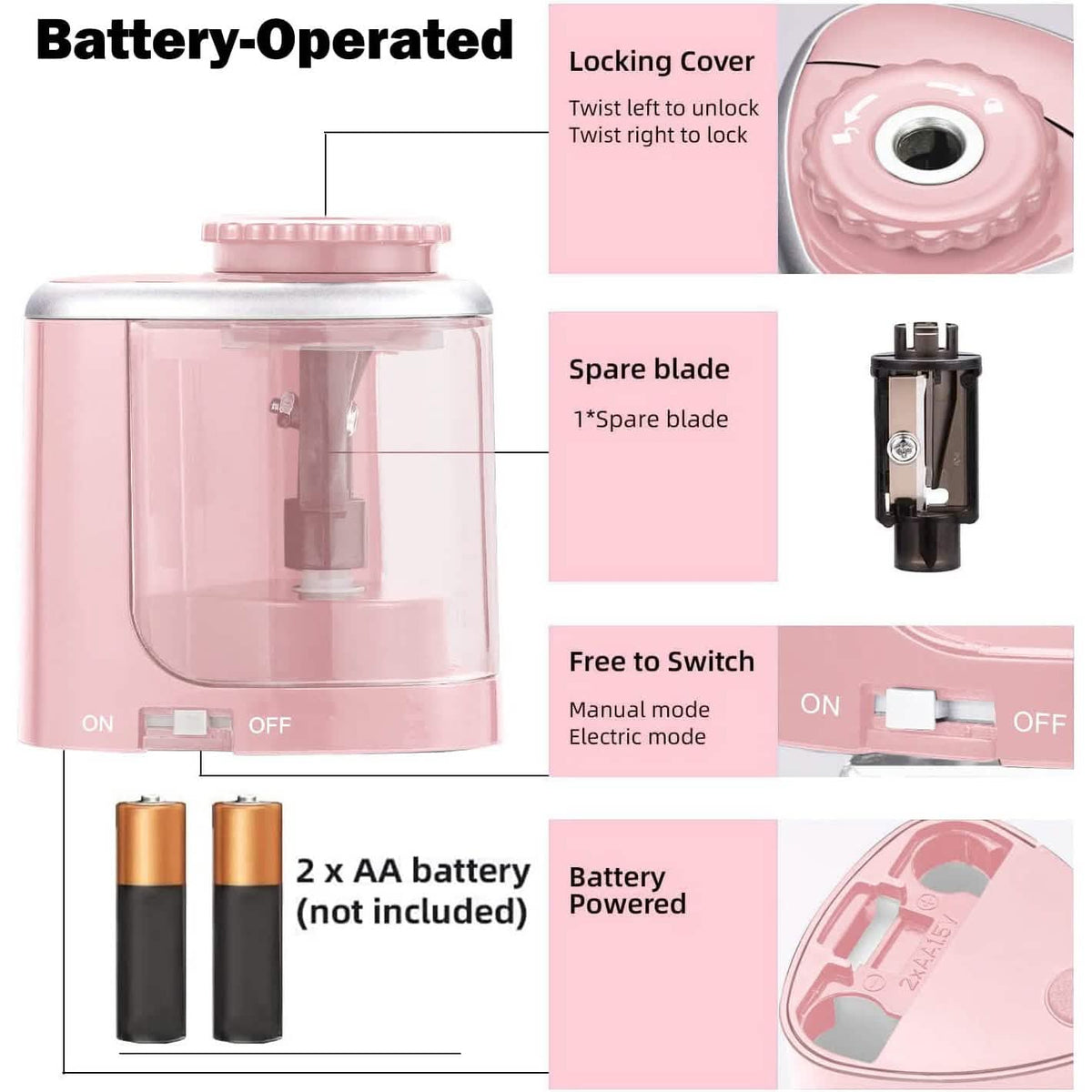 Portable Electric Pencil Sharpeners