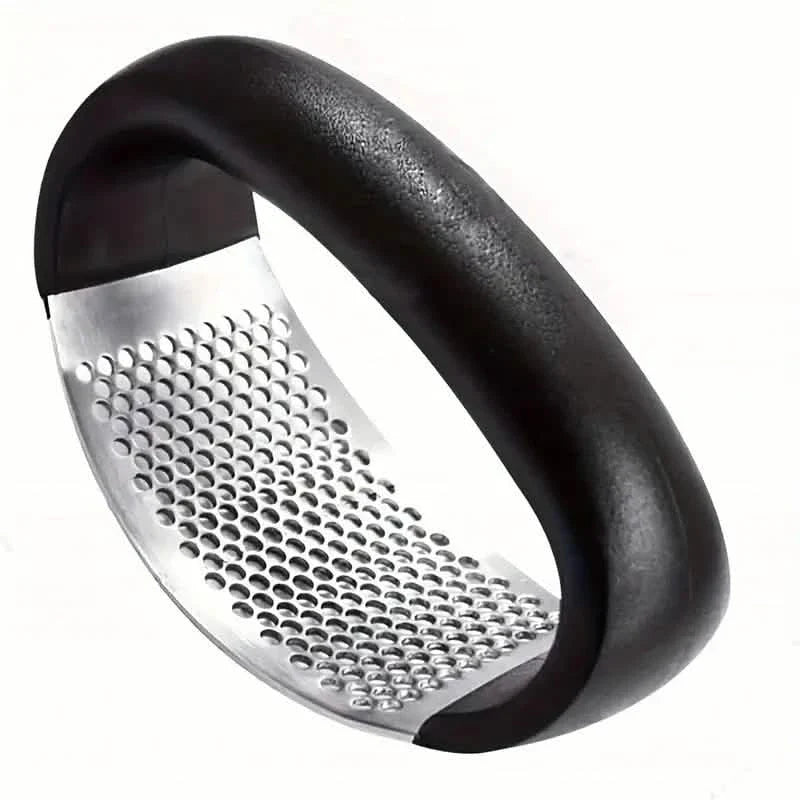 Premium Stainless Steel Garlic Rocker Press - Compact, Durable, and Rust-Resistant Kitchen Gadget