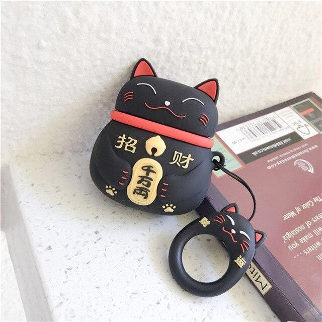 Lovely Lucky Cat Airpods Case