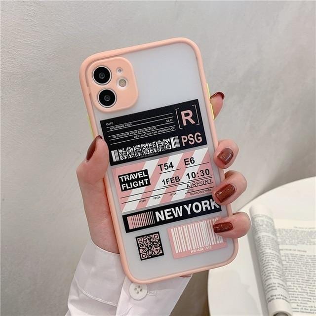 Shockproof Travel Label iPhone Case