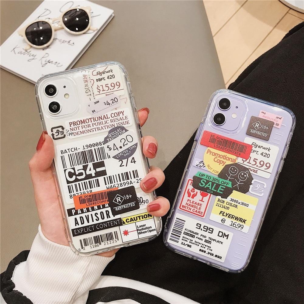 Stamp Label Barcode iPhone Case