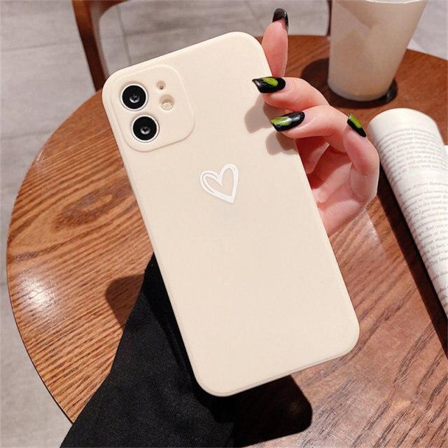 Shockproof Soft Love Heart iPhone Case