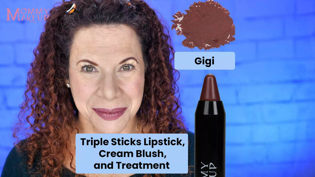 Triple Sticks Lipstick, Cream Blush, and Treatment in Gigi