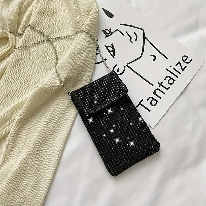 Shimmering Bling Rhinestone Crossbody Purse