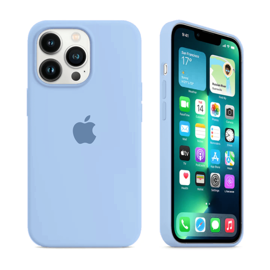 iPhone Silicone Case (Sky Blue)