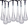 Solar String Lights 20ft 30 LED Water Drop Solar String Fairy Waterproof Lights