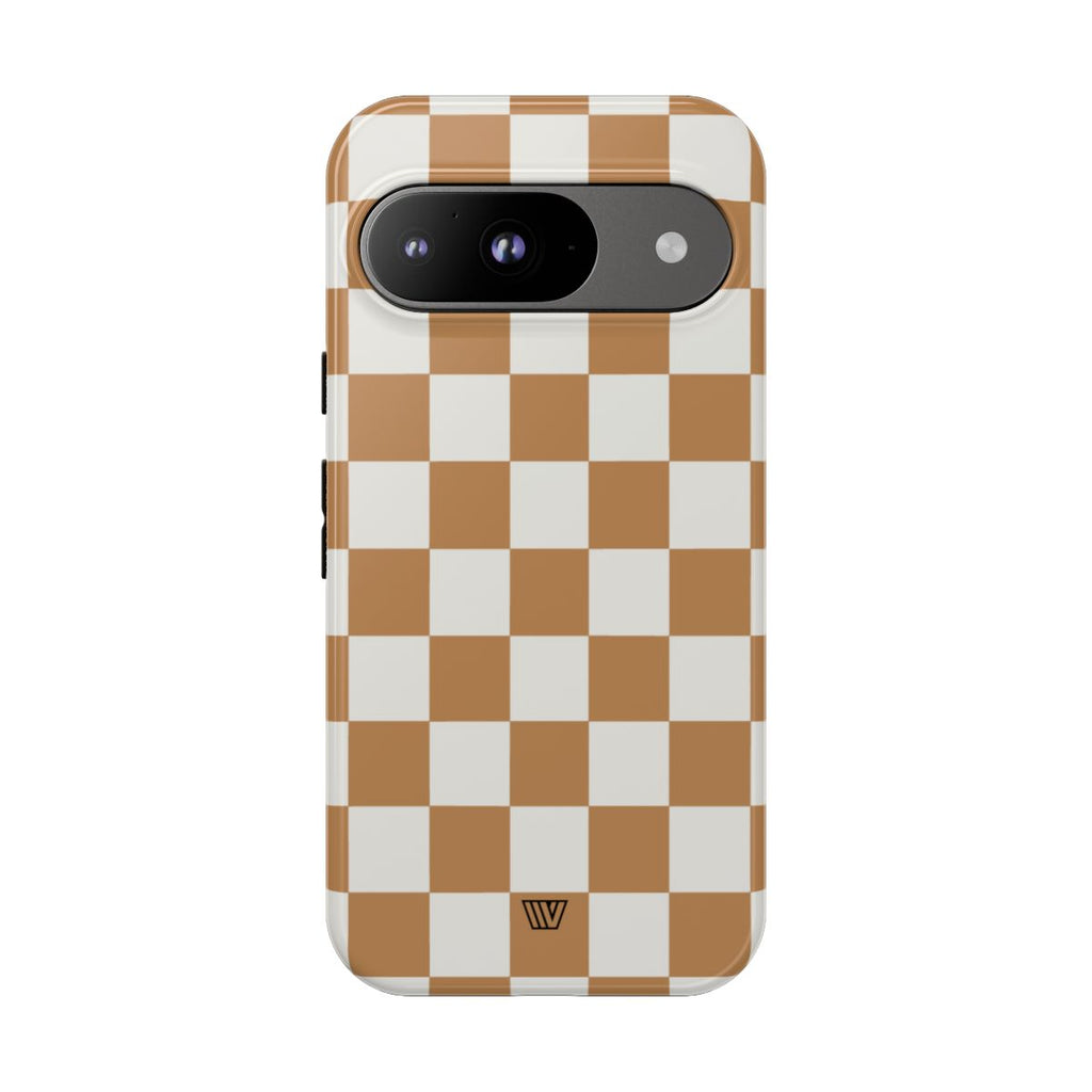 CHESTNUT CHECKERBOARD | Tough Phone Case