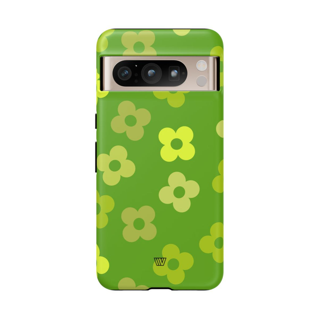 GREEN RETRO FLOWERS | Tough Phone Case