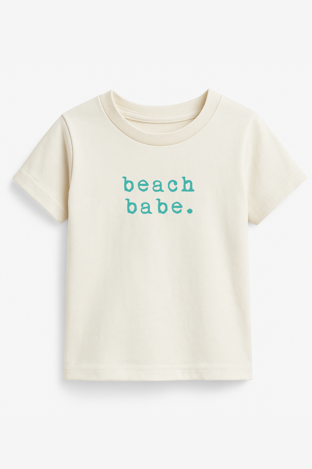 Beach Babe Seafoam Organic Cotton Short Sleeve Toddler T-Shirt