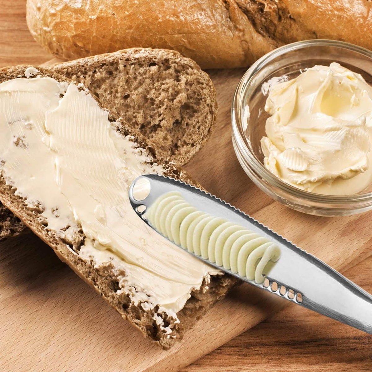 Stainless Steel And Copper Butter Spreader Cutter Slicer Knife