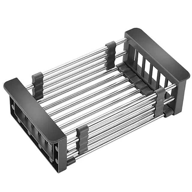 Stainless Steel Frame Drain Basket Telescopic Sink Frame