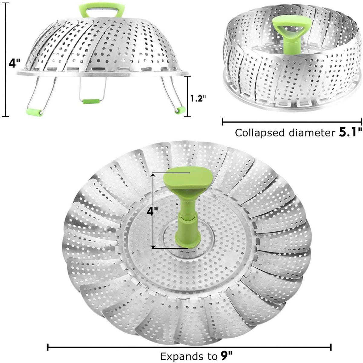Stainless Steel Vegetable Steamer Basket