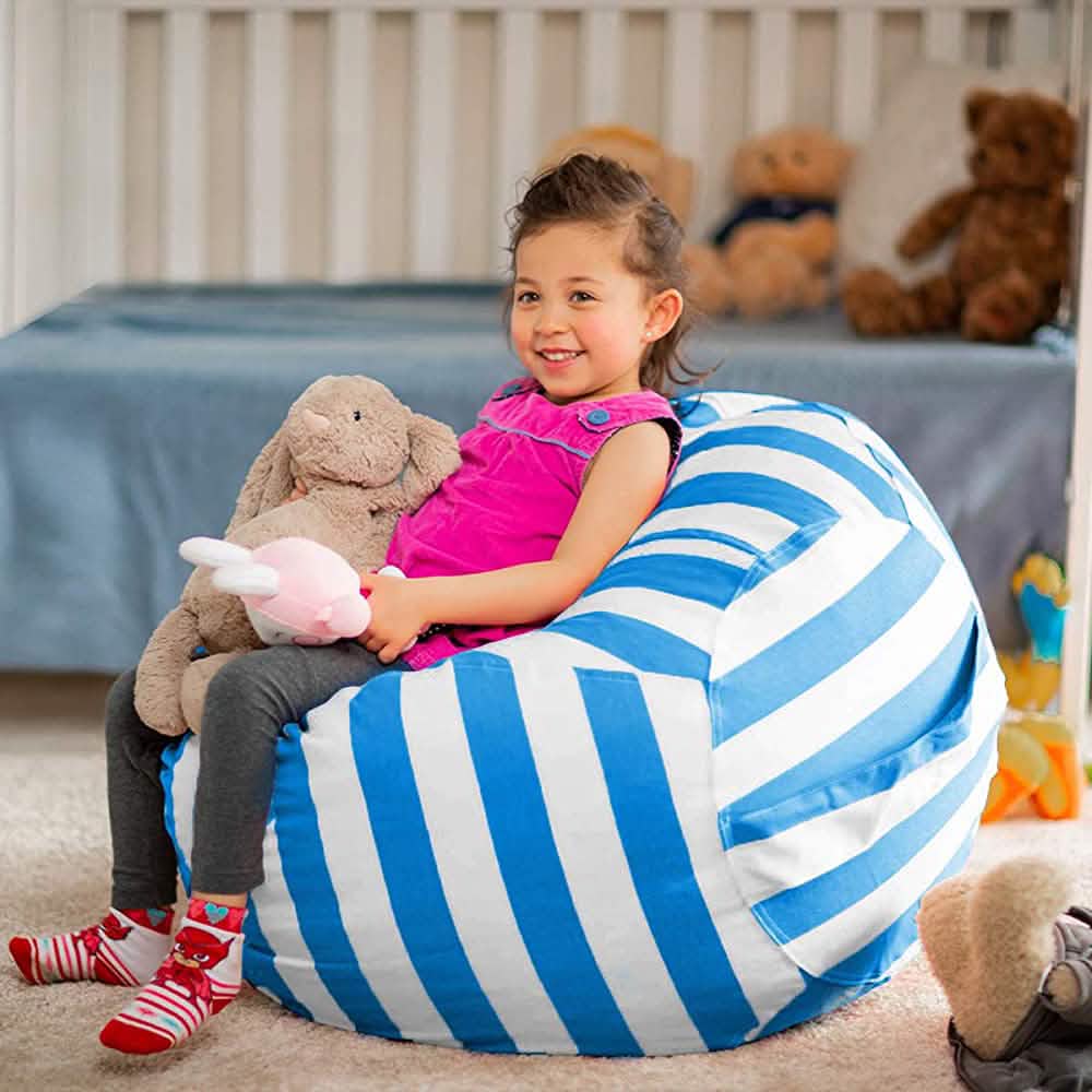 Stuffed Animal Storage Bean Bag Chair Cover