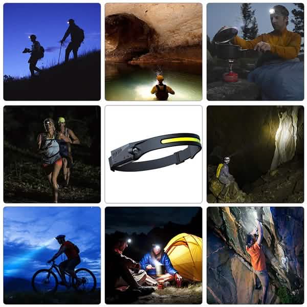 Super Bright LED Headlamp Flashlight Rechargeable