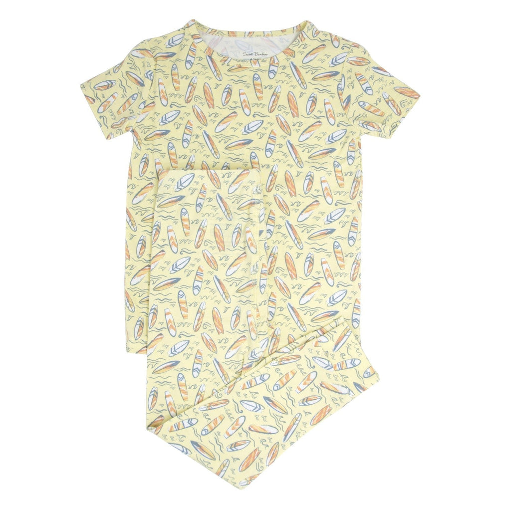 Surfboard Waves Big Kid Pajama S/S