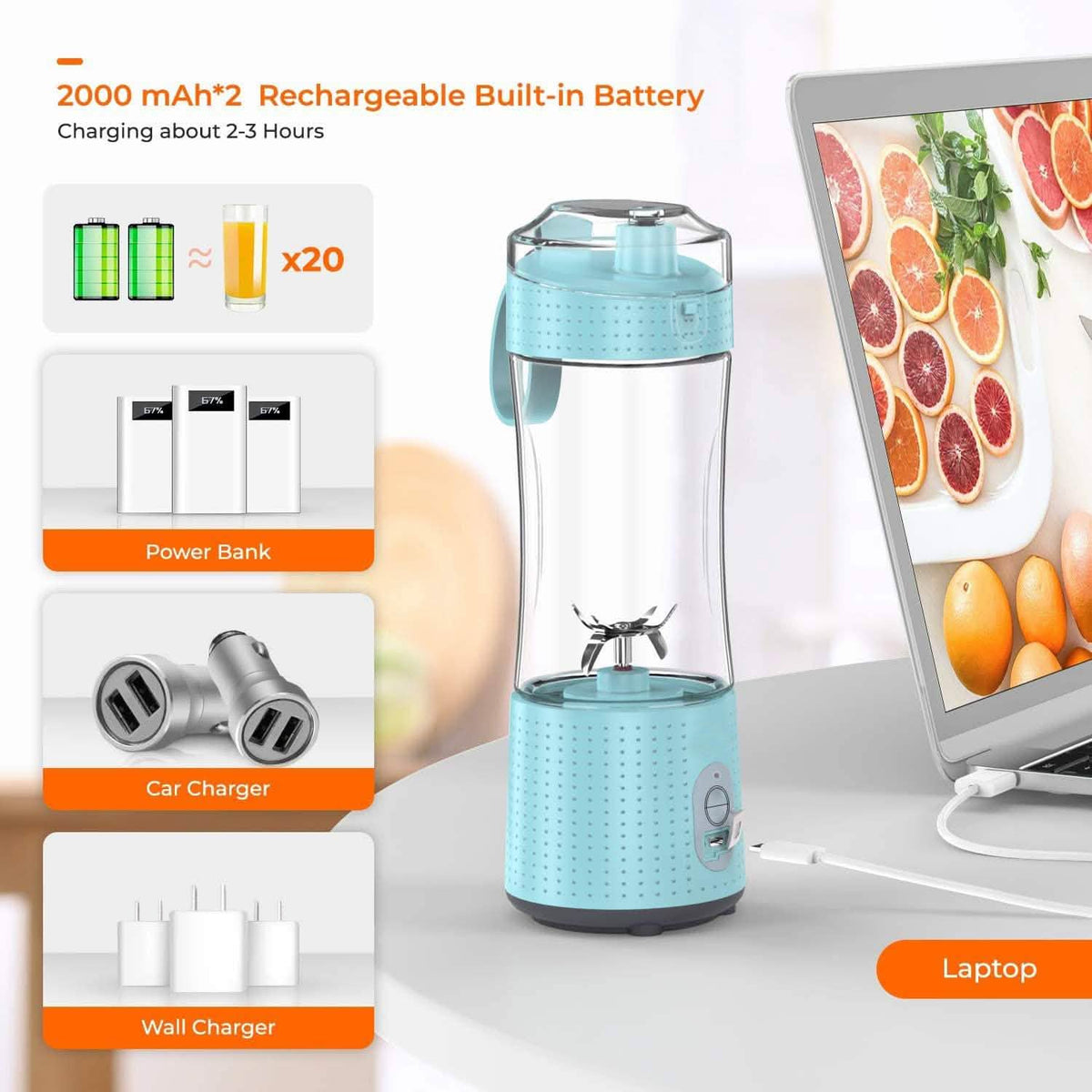 USB Rechargeable Portable Blender