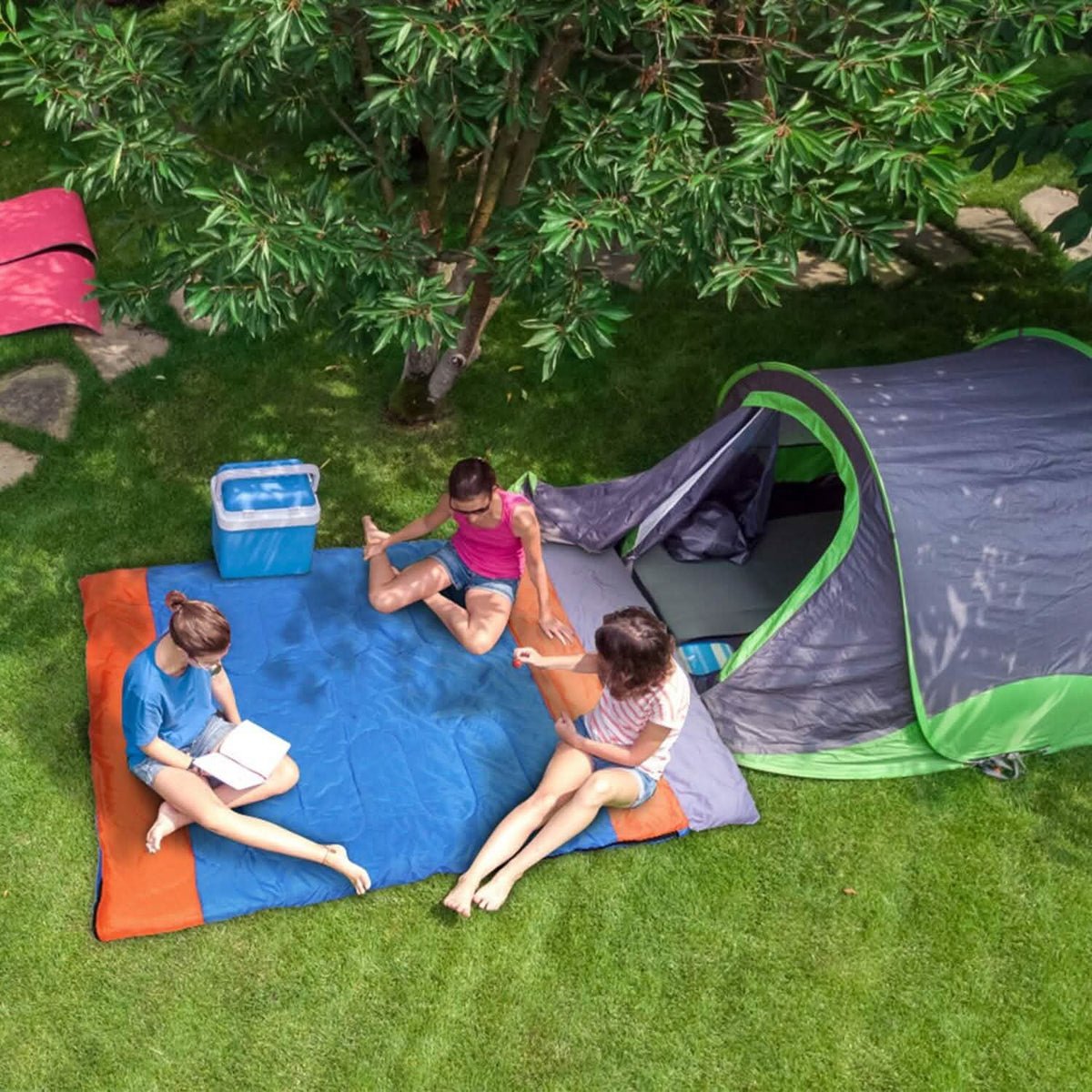 Water Resistant Camping Cotton Liner Sleeping Bag with Sack