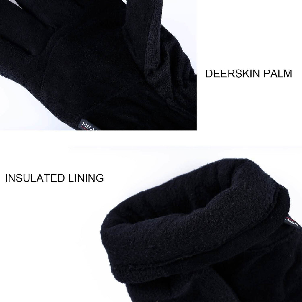 Winter Gloves Deerskin Suede Leather Palm -20¬∞F Cold Proof Work Glove