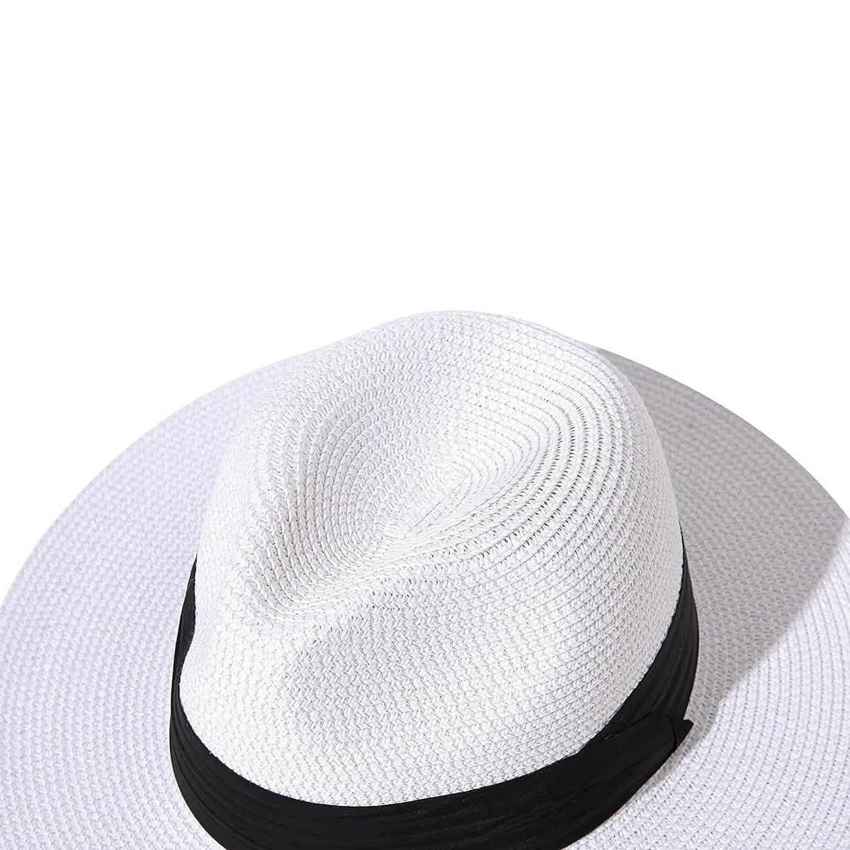 Women Wide Brim Straw Panama Roll up Hat